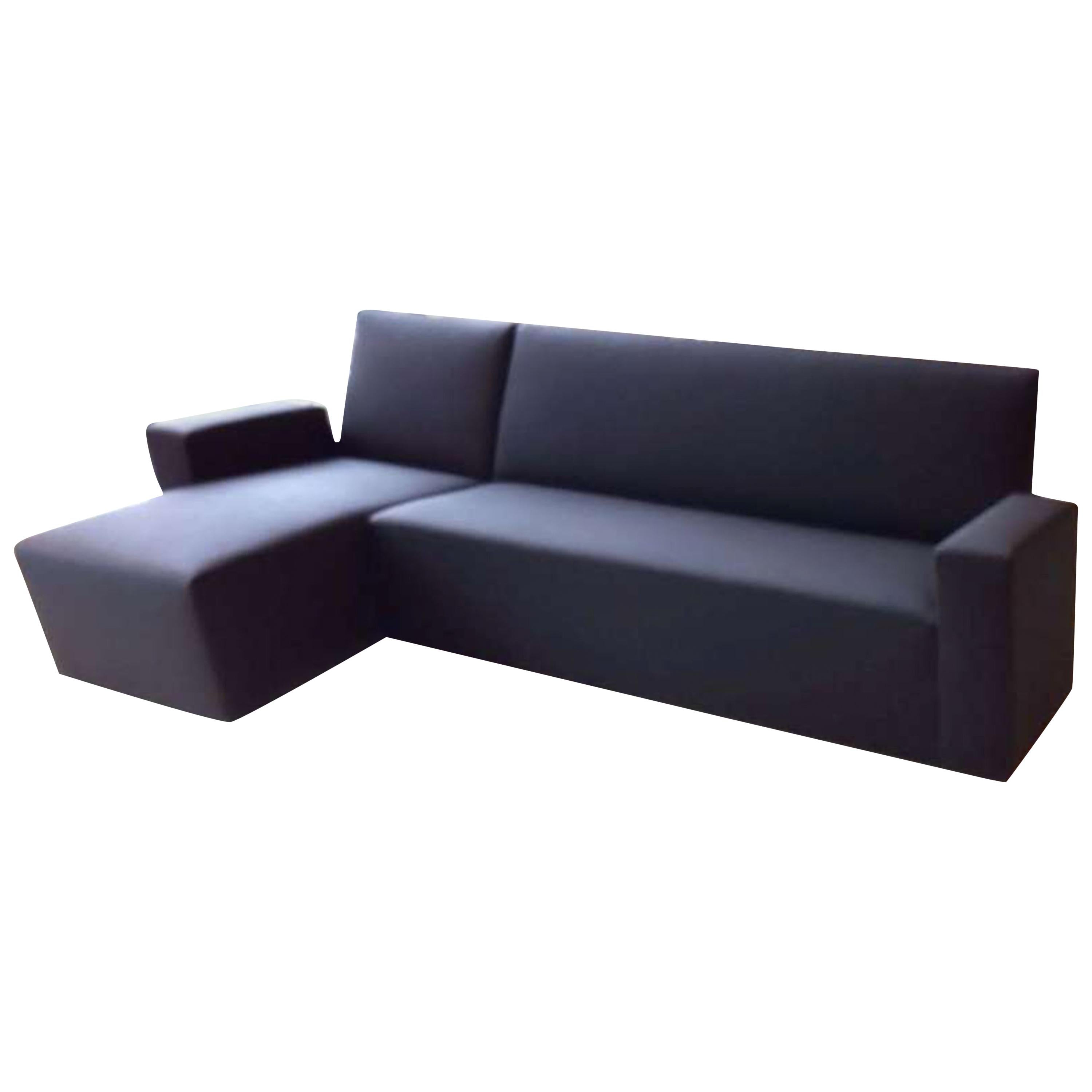 Schwarzes Wittmann Wiener Sechseck-Sofa