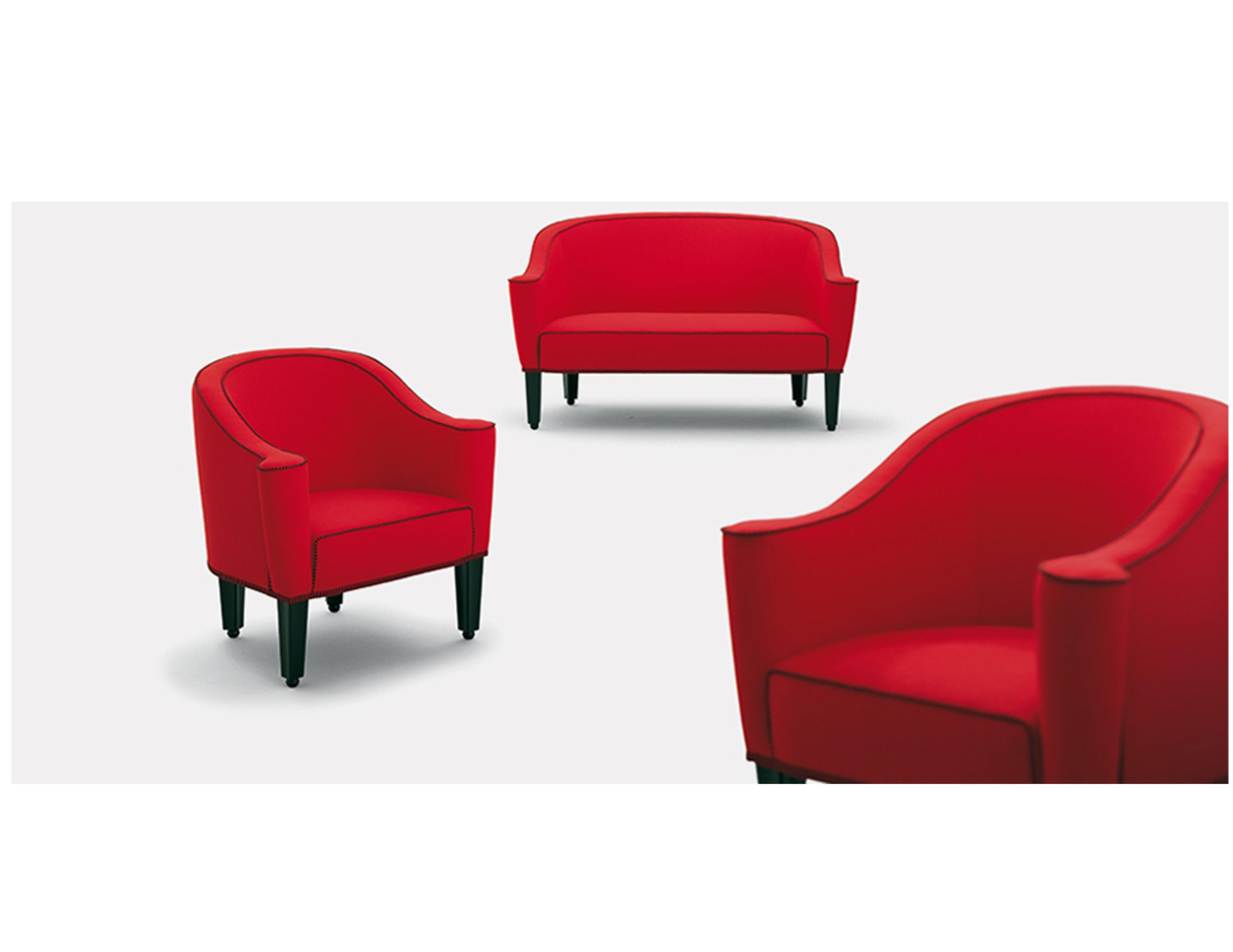 Austrian Customizable Wittmann Villa Gallia Lounge Chair by Josef Hoffmann For Sale