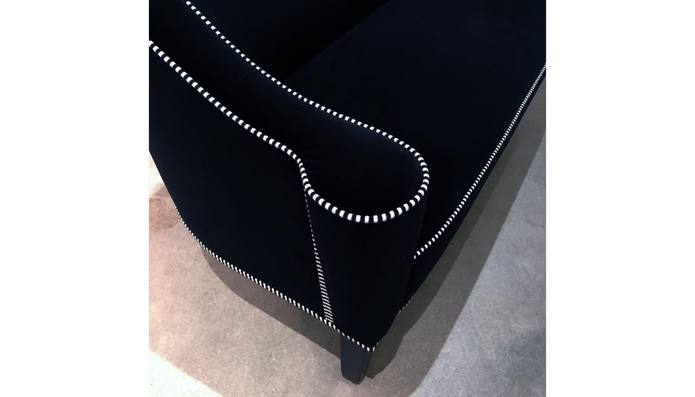 Fabric Customizable Wittmann Villa Gallia Lounge Chair by Josef Hoffmann For Sale