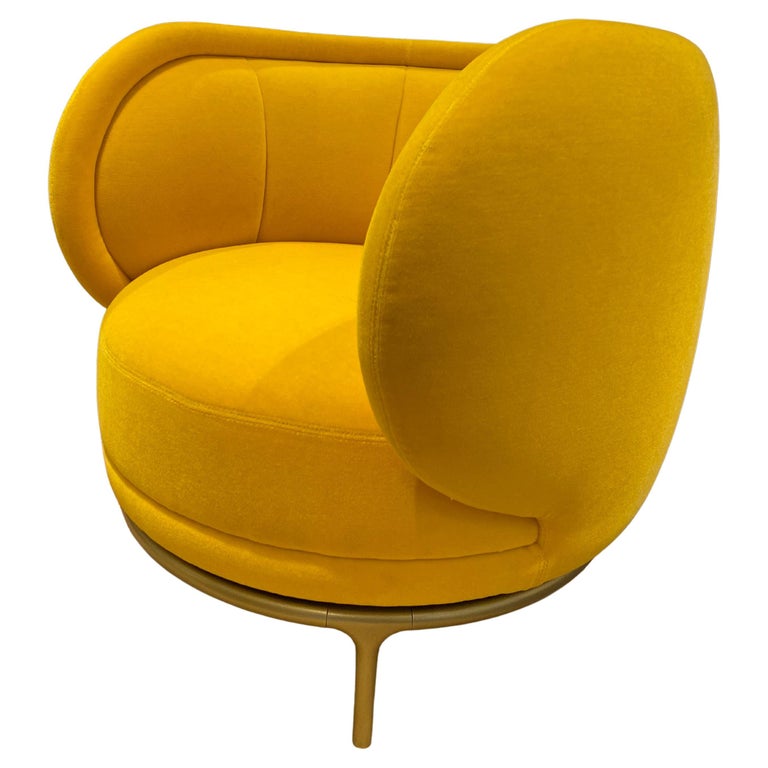 Wittmann Vuelta 80 Velvet Swivel Chair by Jaime Hayon For Sale at 1stDibs