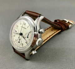 Wittnauer 3 Register Chronograph Valjoux Cal. #72 Ref. 800 Vintage 1940's