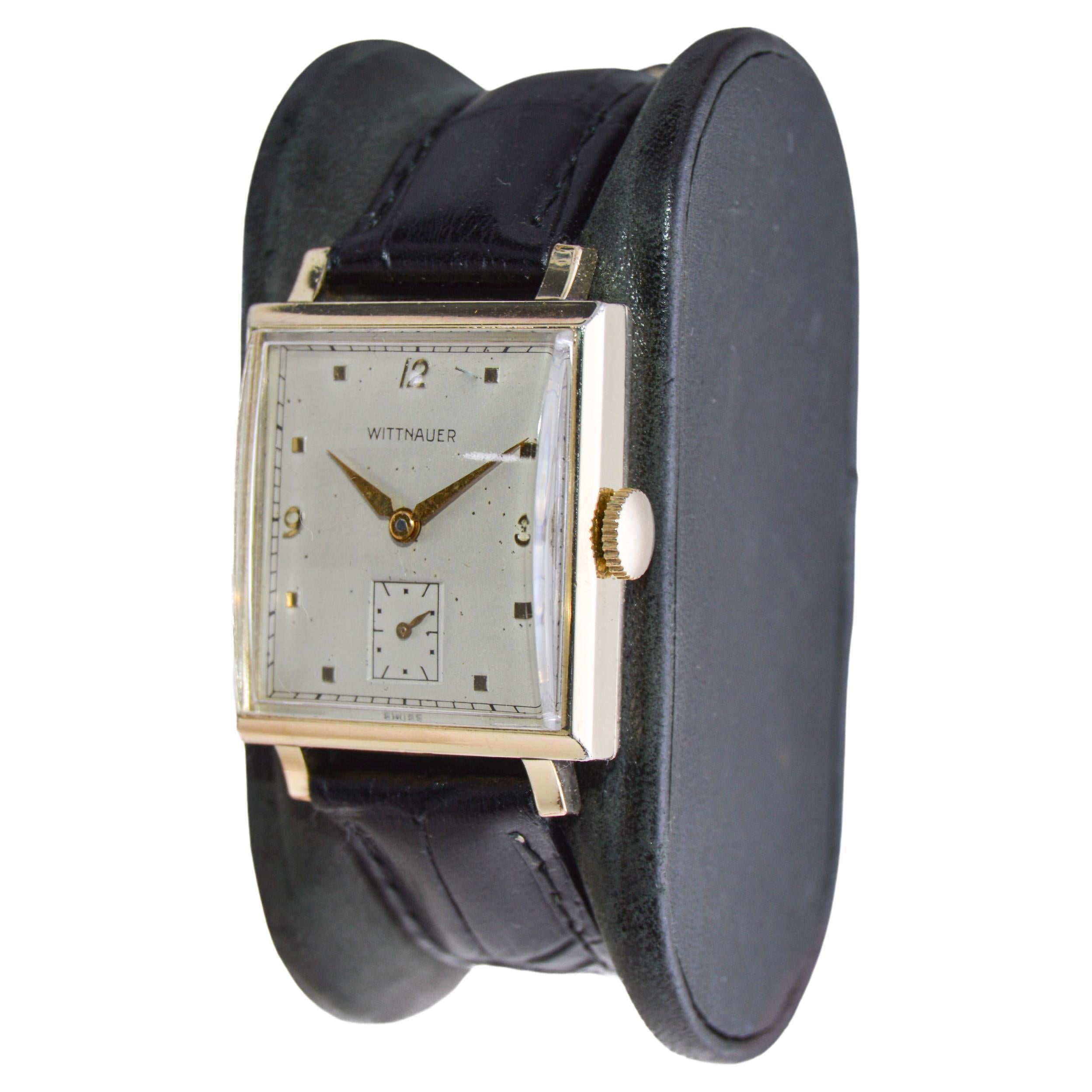 wittnauer gold watch vintage