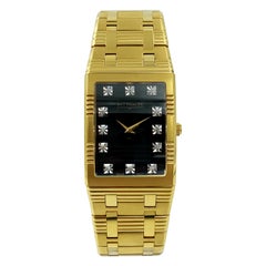 Wittnauer Barrymore Steel Gold Tone Black Dial Men's Watch 11D17