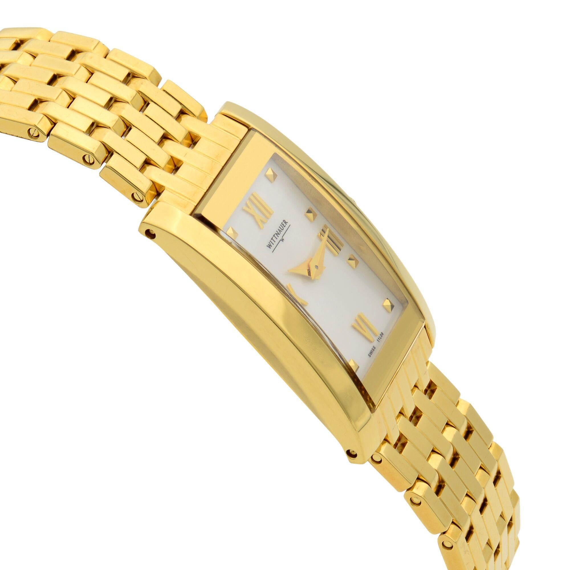 Wittnauer Ovation Kollektion 23K Gold Finish Stahl Damenuhr 11L09 1