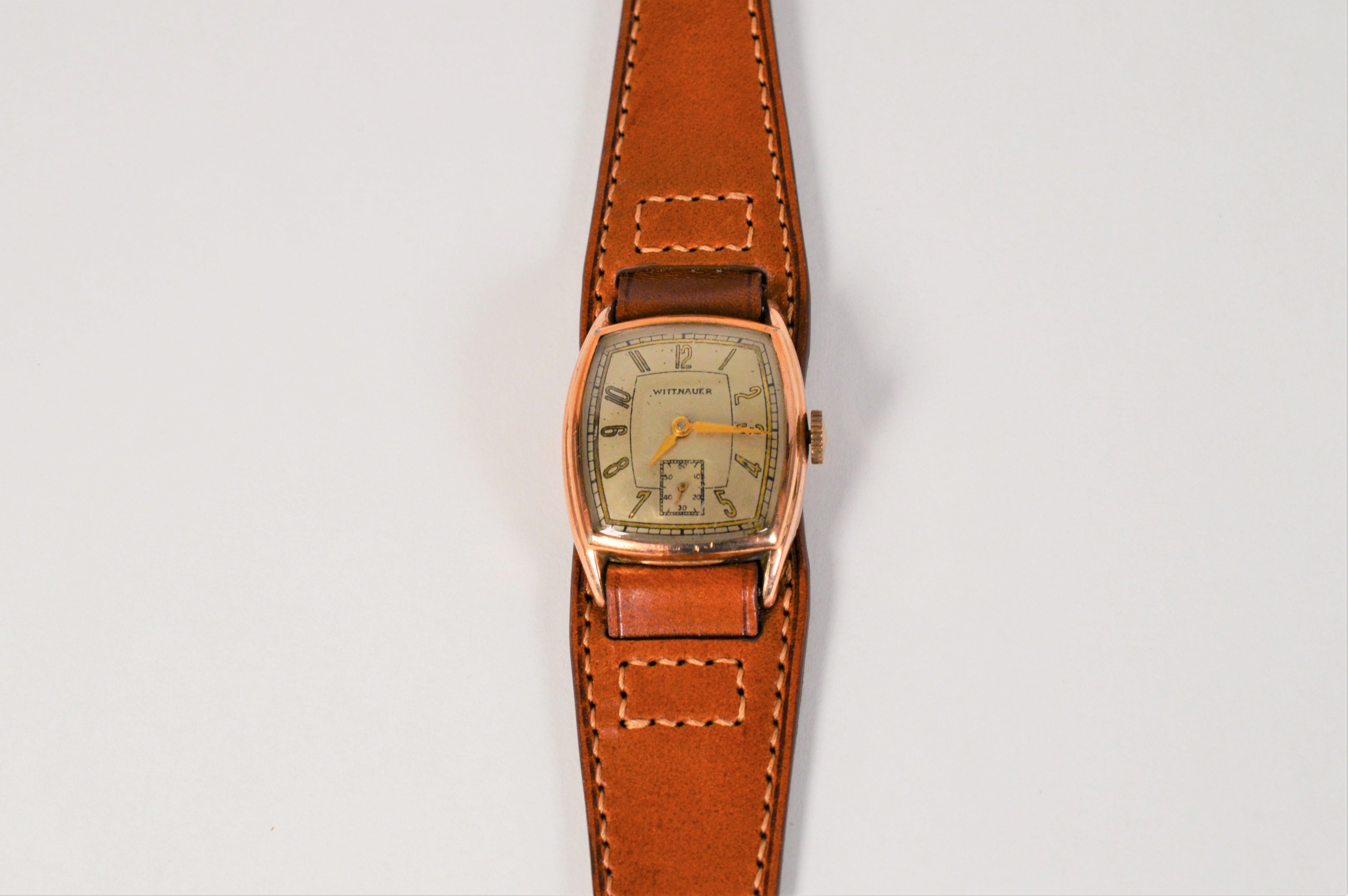 Wittnauer Pre War 10T Military Style Wrist Watch 1
