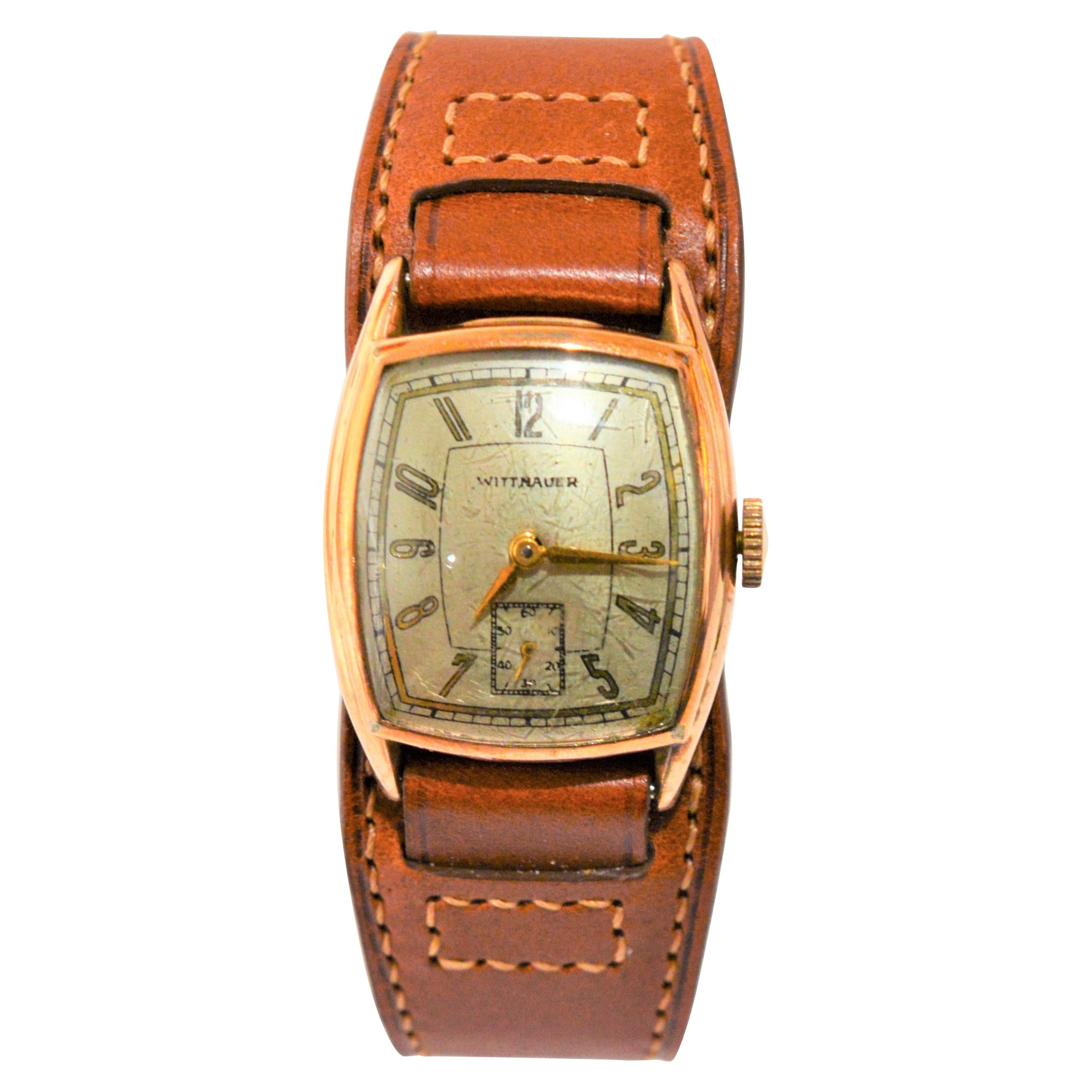 Wittnauer Pre War 10T Military Style Wrist Watch