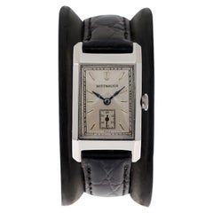 Wittnauer acciaio stile carro armato Art Deco, anni '30