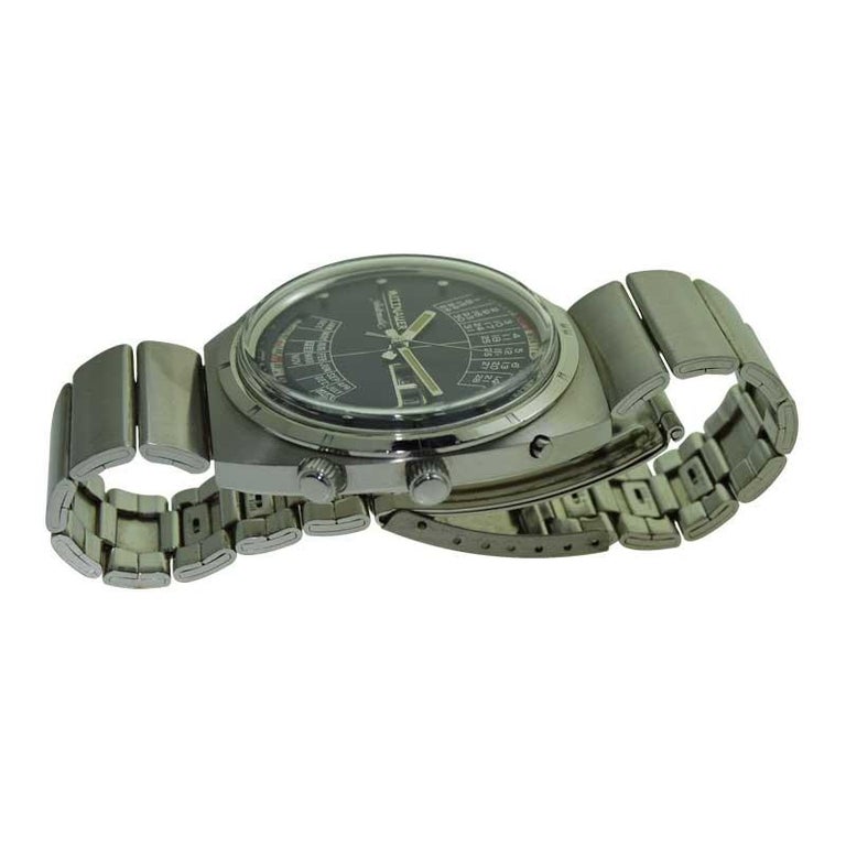 Wittnauer Steel Calendar Watch with Original Dial and Bracelet in New