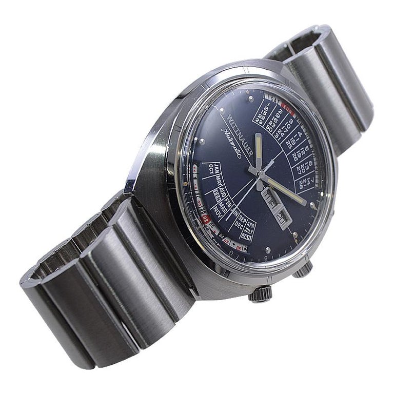 Wittnauer Steel Calendar Watch with Original Dial and Bracelet in New