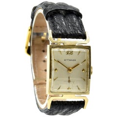 Wittnauer Yellow Gold manual wind Wristwatch 