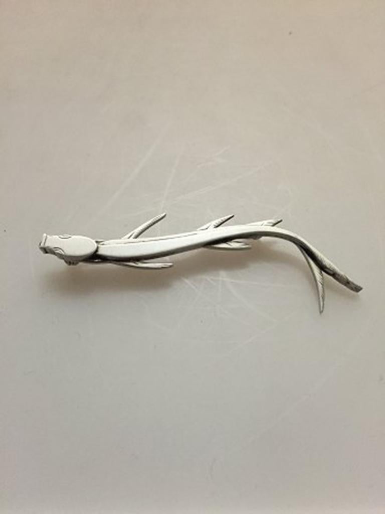 Modern Wiwen Nilsson Sterling Silver Brooch No 70 For Sale