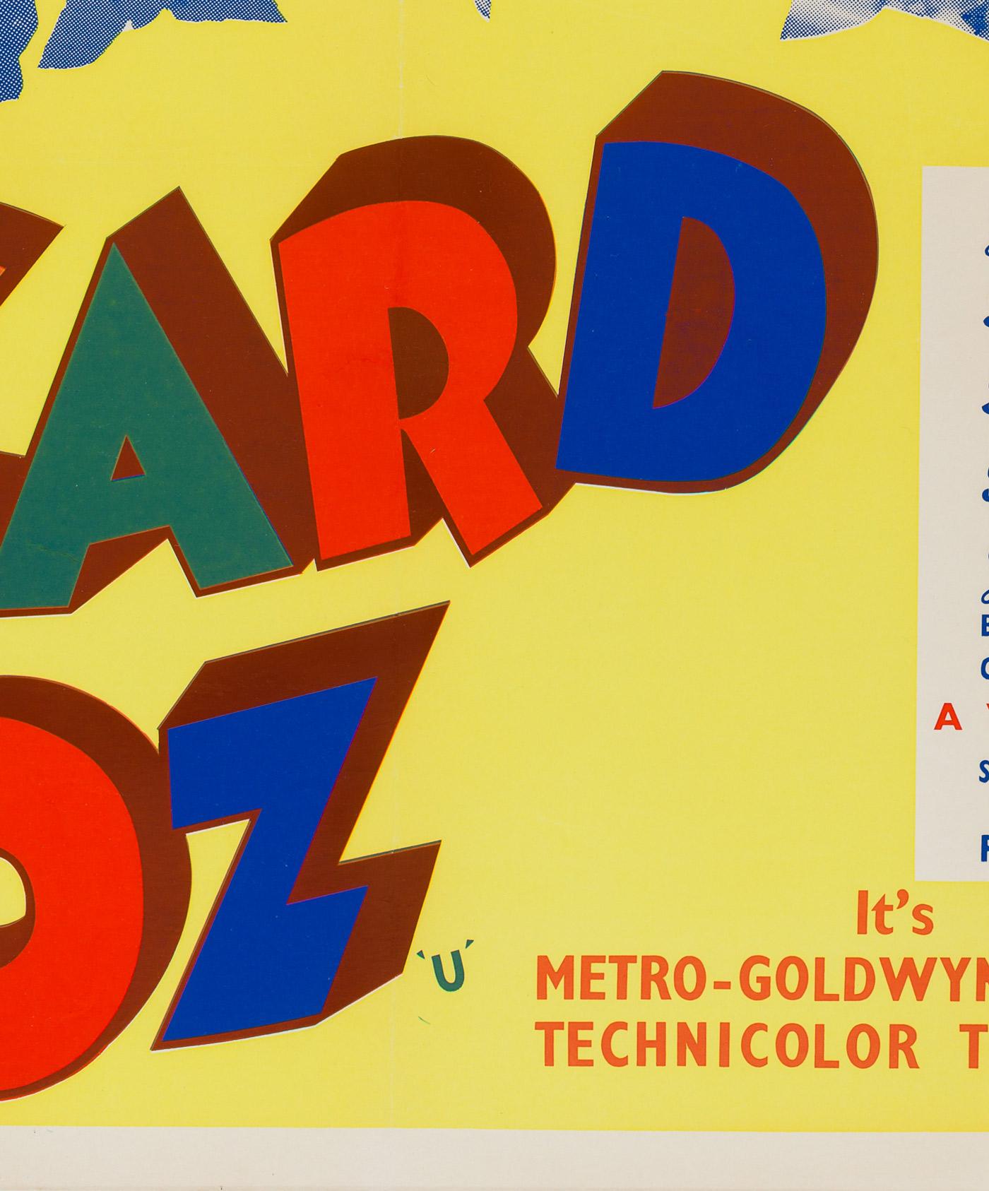 20th Century Wizard of OZ UK Film, Movie Poster, 1959