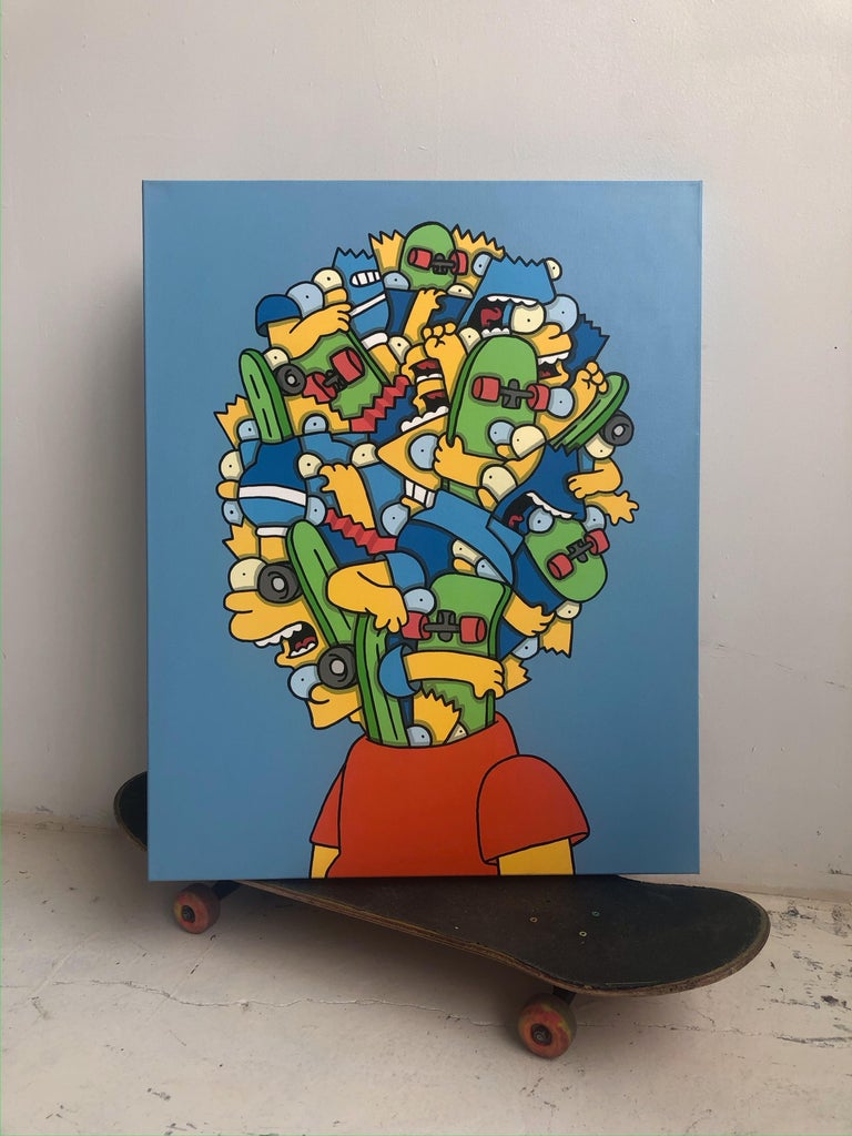 Wizard Skull "4 Bart Skateboard" For Sale at 1stDibs