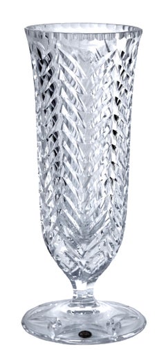 Vase en cristal taillé à la main 'Odo' de W.J.Rozendaal:: Kristalunie Maastricht 1928/58