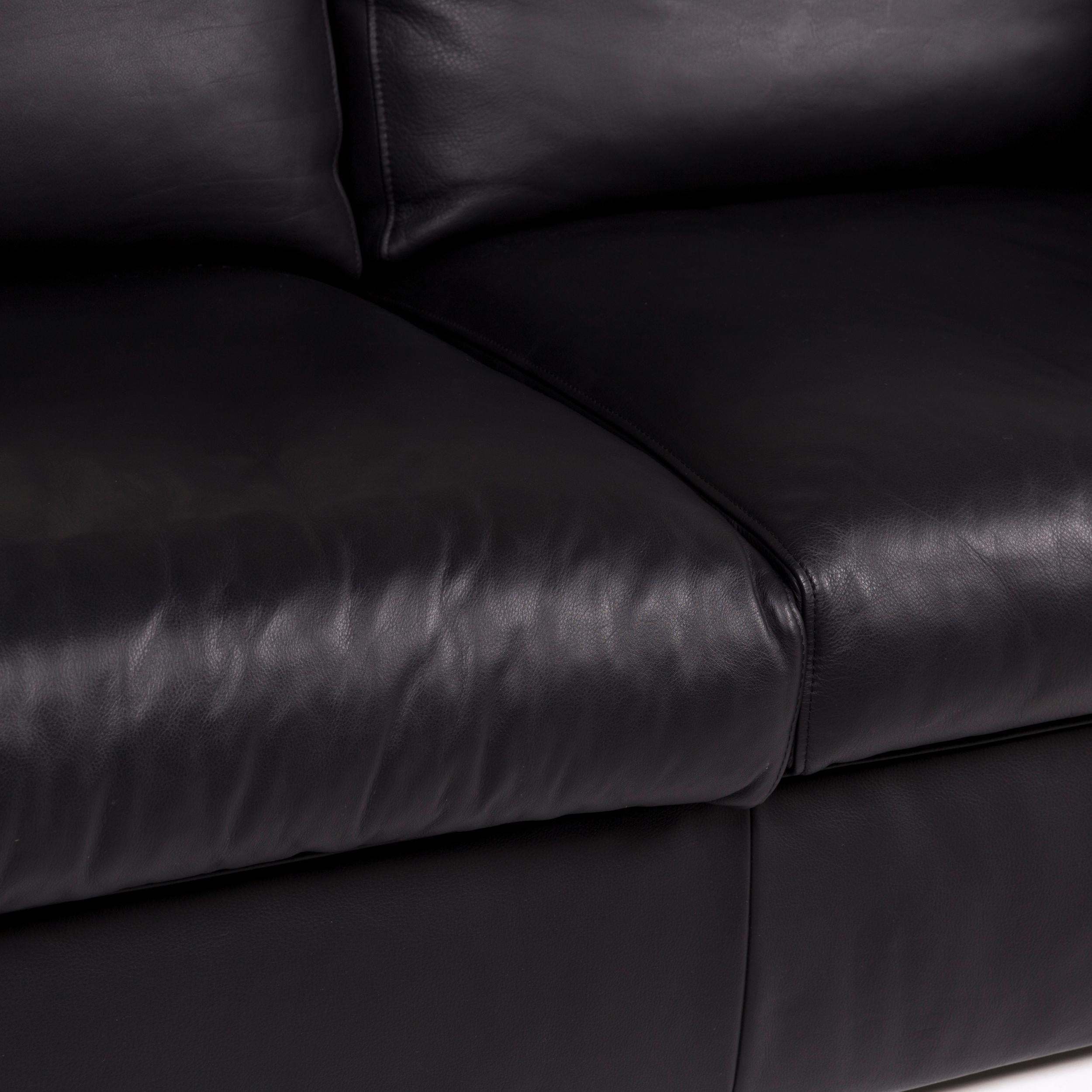 We bring to you a WK living leather sofa black two-seat couch.
   
 

 Product measurements in centimeters:
 

Depth 92
Width 179
Height 80
Seat-height 41
Rest-height 65
Seat-depth 52
Seat-width 119
Back-height 38.