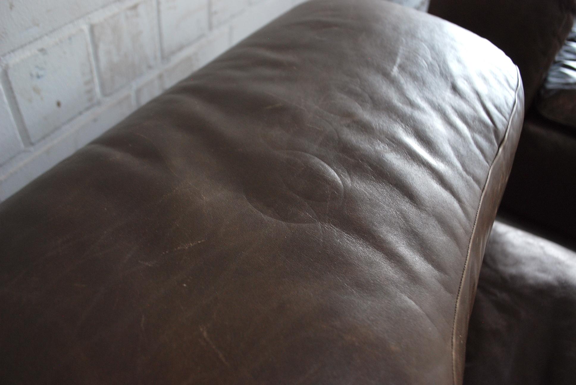 WK Möbel Model WK 550 Vintage Leather Sofa Brown by Ernst Martin Dettinger 4