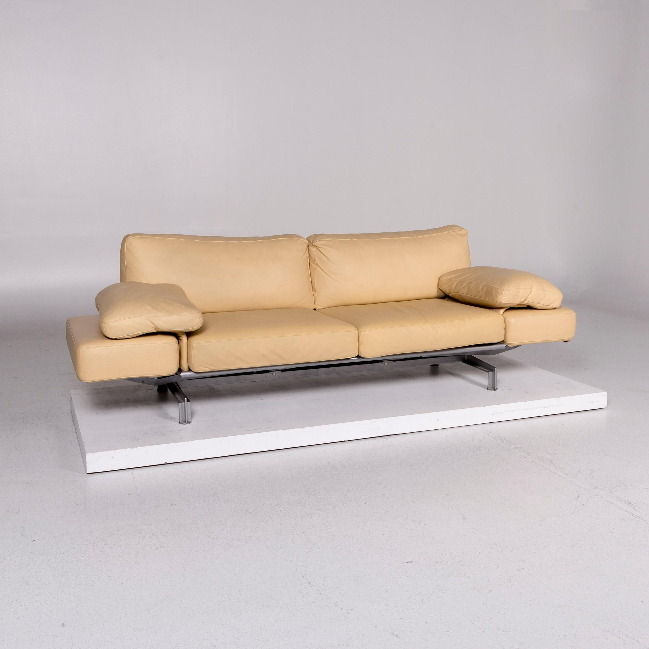 We bring to you a WK Wohnen Gaetano 687 leather sofa beige two-seat function relaxation couch.

 
 Product measurements in centimeters:
 
Depth 89
Width 245
Height 79
Seat-height 42
Rest-height 62
Seat-depth 53
Seat-width 127
Back-height