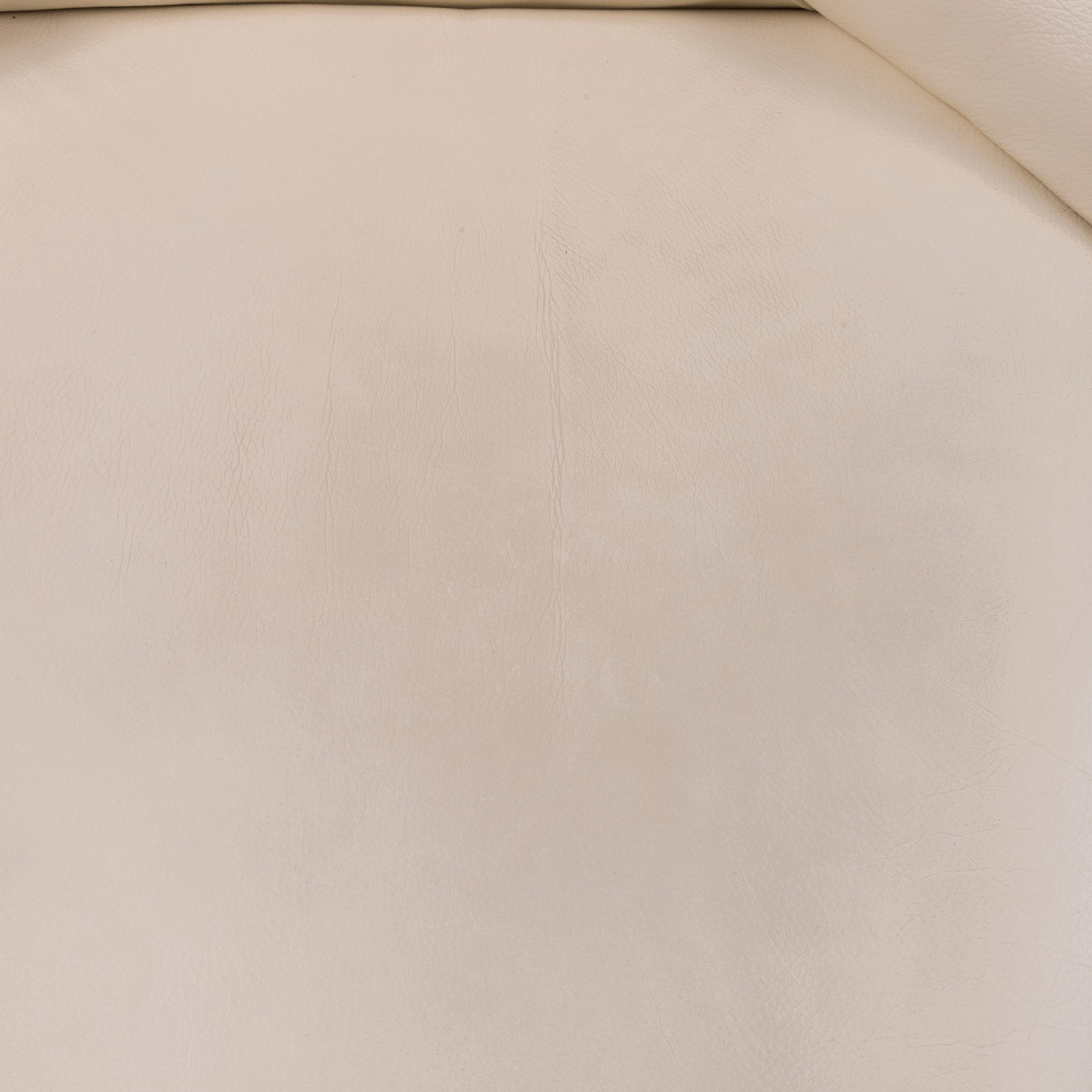 WK Wohnen Solo 699 Designer-Ledersessel in Beige im Zustand „Gut“ im Angebot in Cologne, DE