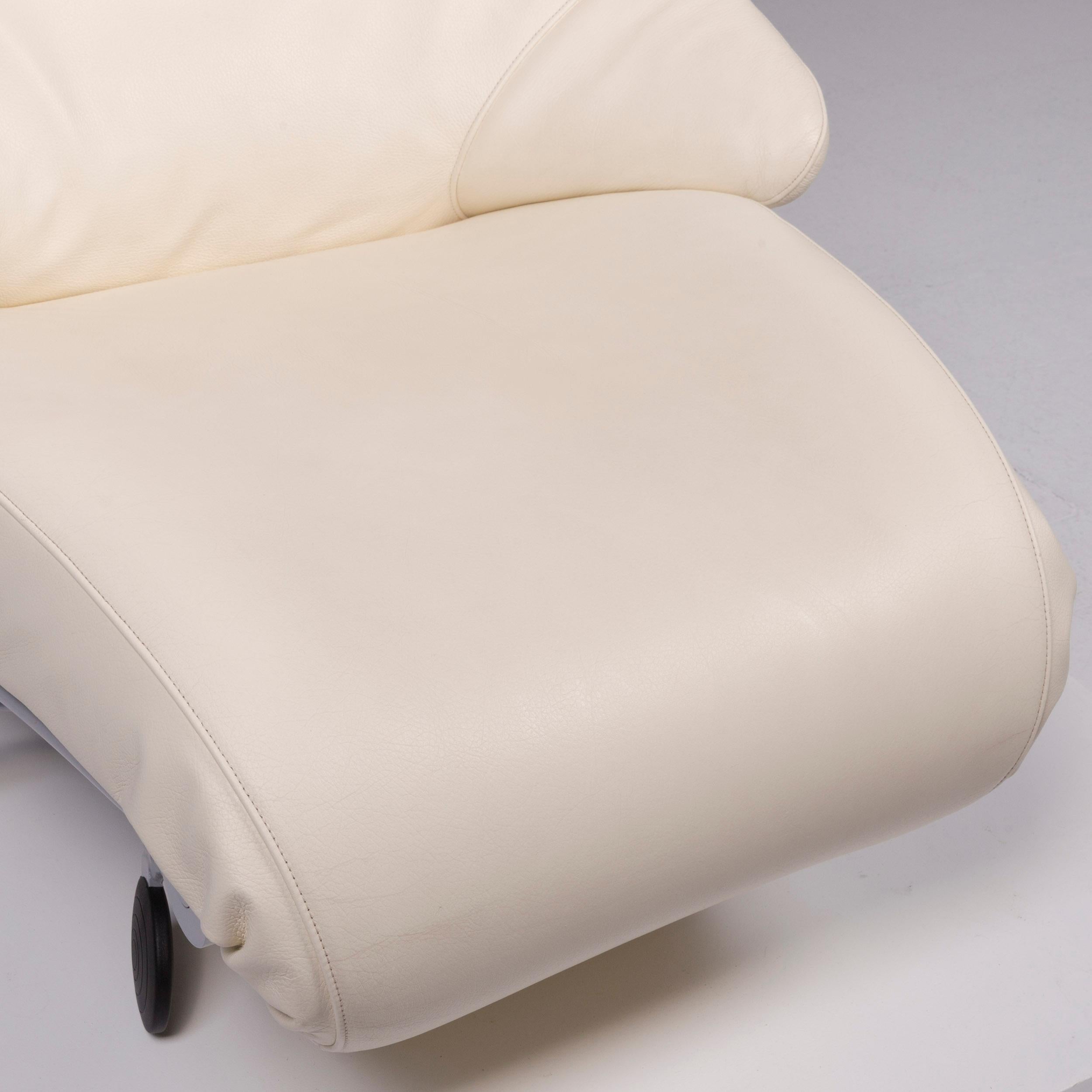 WK Wohnen Solo 699 Designer-Ledersessel in Beige (21. Jahrhundert und zeitgenössisch) im Angebot