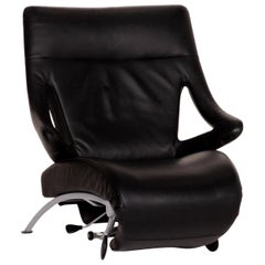 Wk Wohnen Solo 699 Leather Armchair Black Function Relax Chair Relax Function