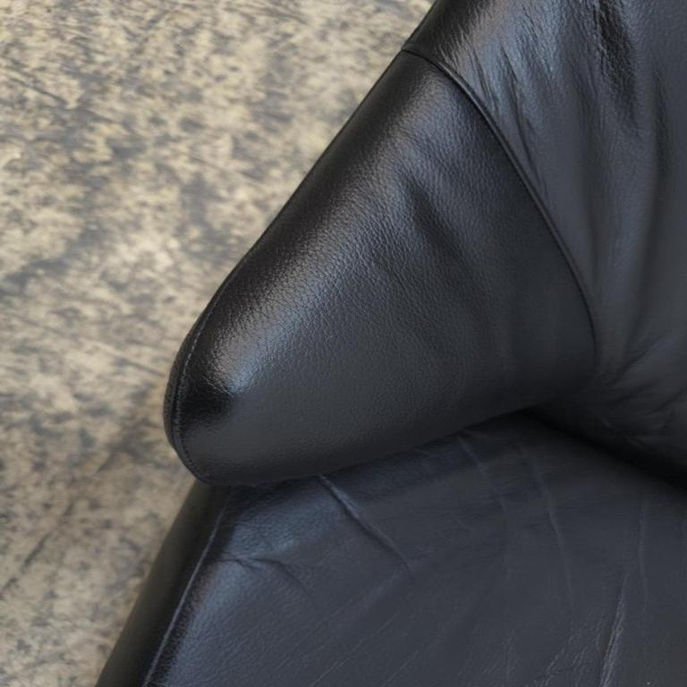 WK Wohnen Solo Sessel Leder Schwarz Relax Liege Guter Zustand Hochwertig Alemán en venta