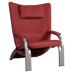 WK Wohnen Spot 698 Armchair Fabric Red Function Relaxation Function
