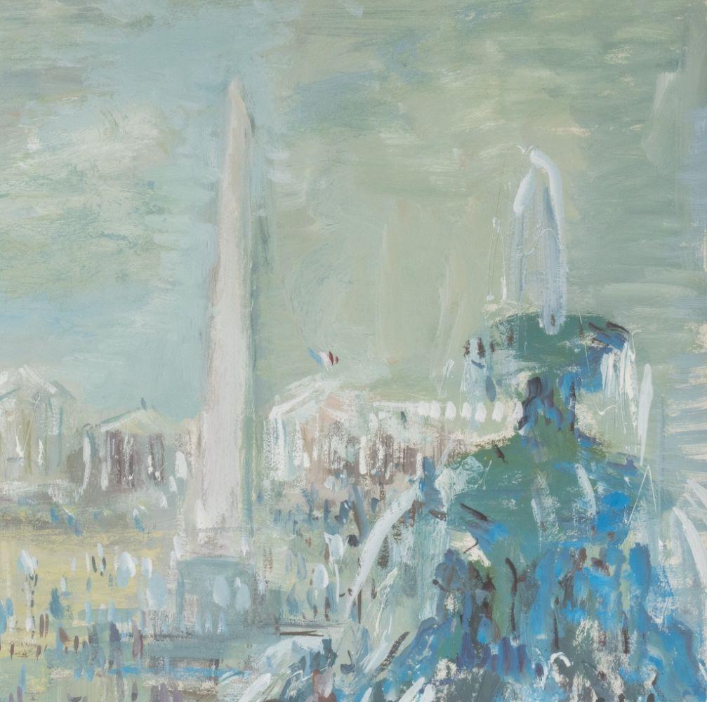 Place de la Concorde (Post-Impressionismus), Painting, von Wladimir Siegfried
