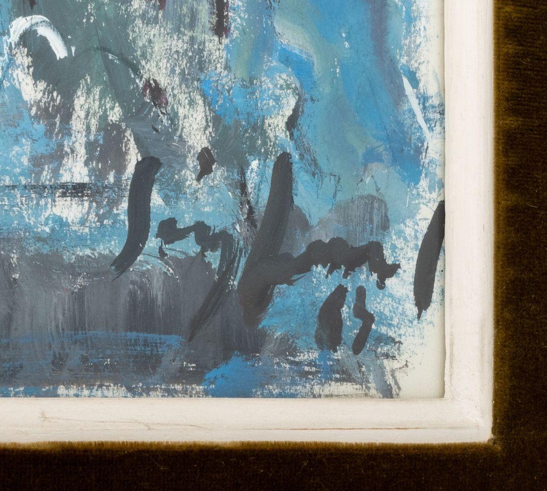 Place de la Concorde (Grau), Abstract Painting, von Wladimir Siegfried