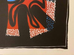 Composizione astratta - Serigrafia di Wladimiro Tulli - Anni '70