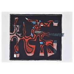 Composizione astratta - Serigrafia di Wladimiro Tulli - Anni '70