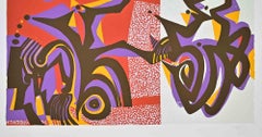 "Composizione astratta" - Serigrafia di Wladimiro Tulli - Anni '70