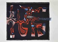 Abstract Composition - Screenprint by Wladimiro Tulli - 1970s