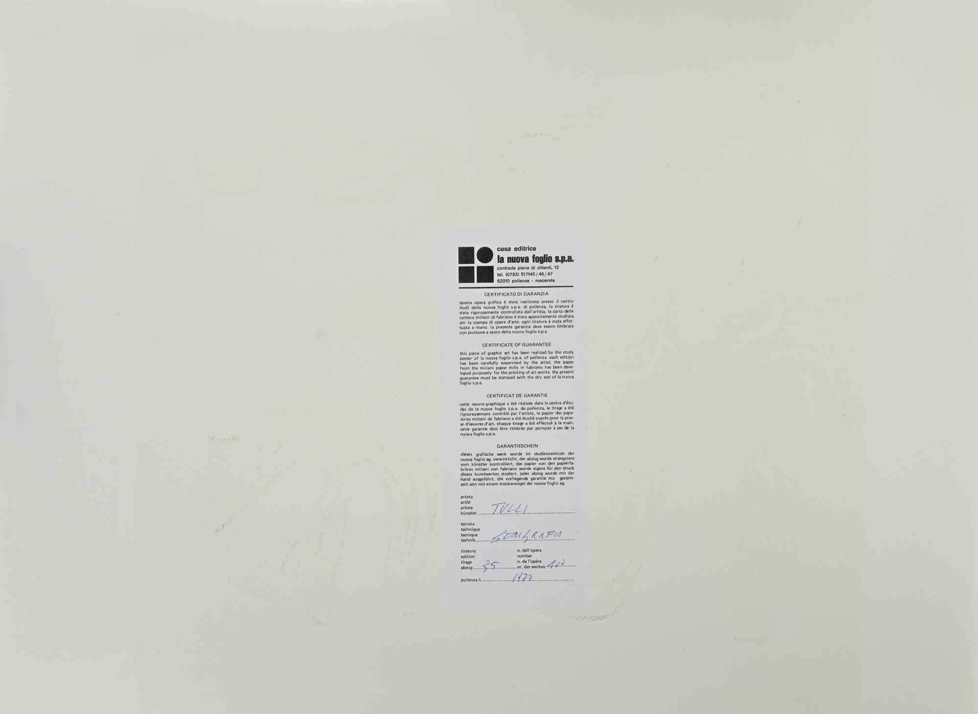 Composizione carnevalesca - Litografia di Wladimiro Tulli - 1973 in vendita 2