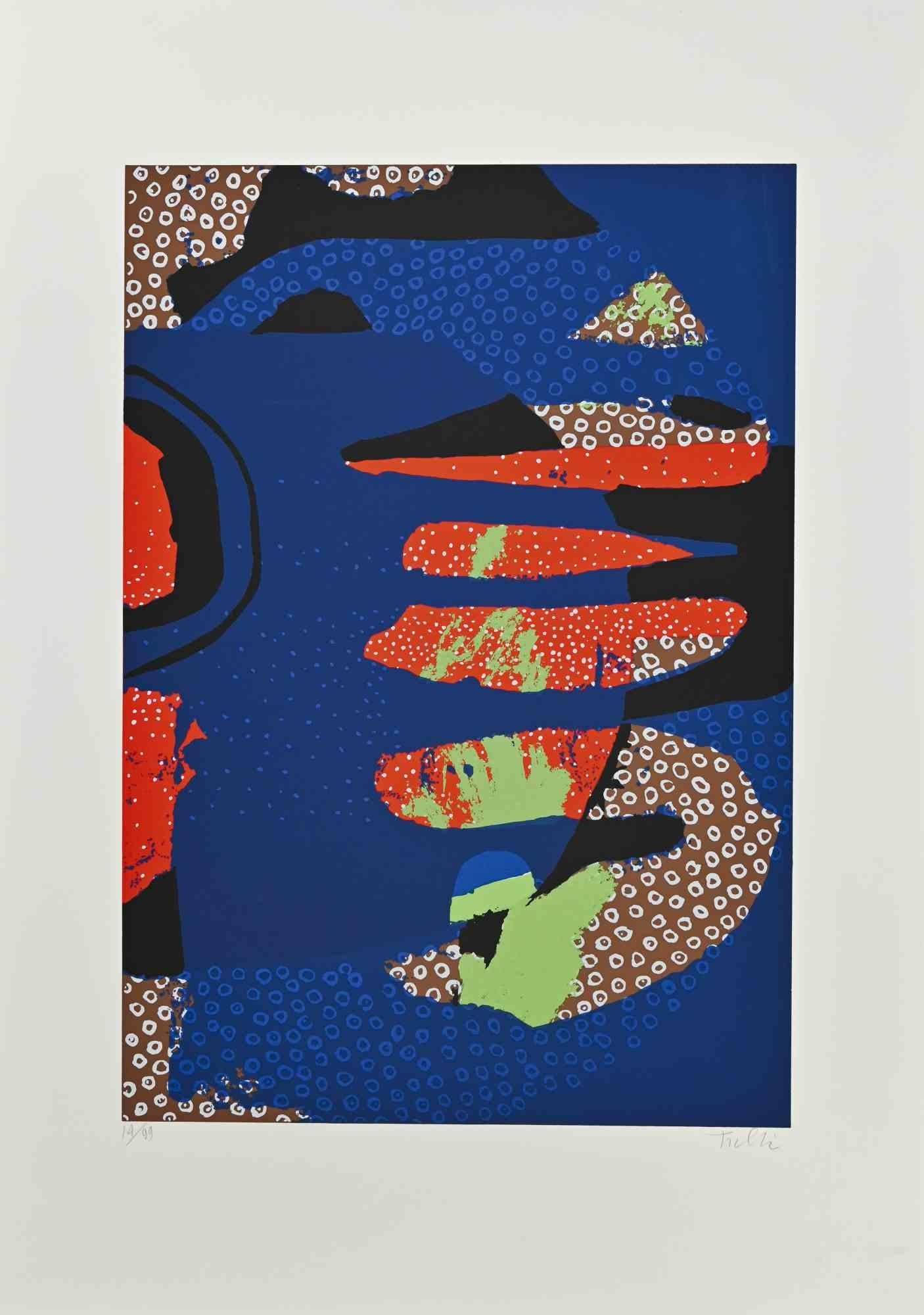 Composizione carnevalesca è una serigrafia a colori su carta realizzata nel 1973 dall'artista italiano Wladimiro Tulli.

Firmato a mano in basso a destra.

Edizione numerata di 19/99.

Una bellissima opera d'arte che rappresenta una composizione
