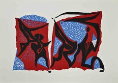 Carnivalesque Composition - Lithograph by Wladimiro Tulli - 1973