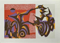 Carnivalesque Composition - Lithograph by Wladimiro Tulli - 1973