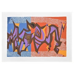 Carnivalesque Composition - Screen Print by Wladimiro Tulli - 1970s