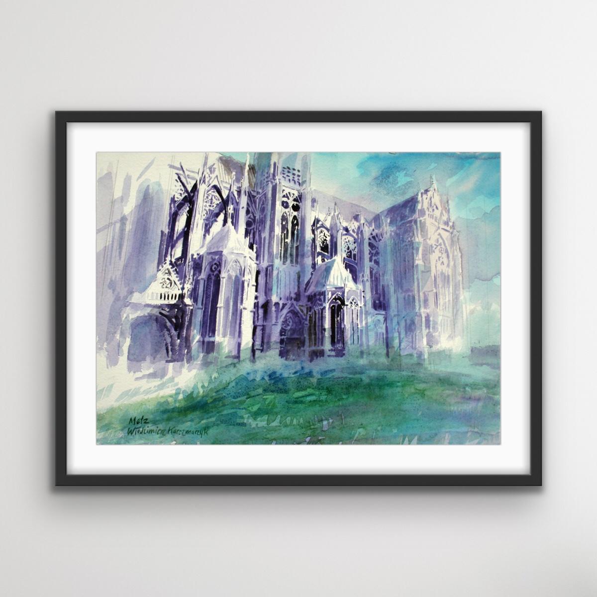 gothic watercolor painting