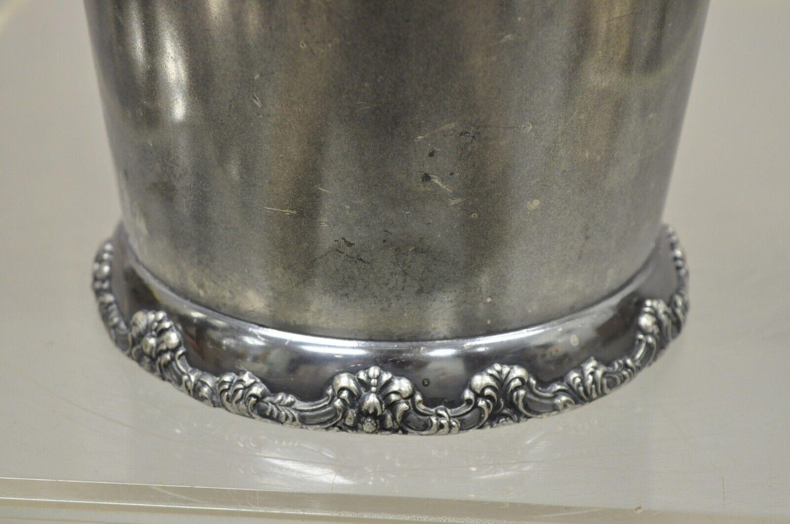 20th Century WM A. Rogers Twin Handle Regency Style Silver Plate Wine Chiller Ice Bucket
