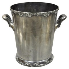 WM A. Rogers Twin Handle Regency Style Silver Plate Wine Chiller Ice Bucket