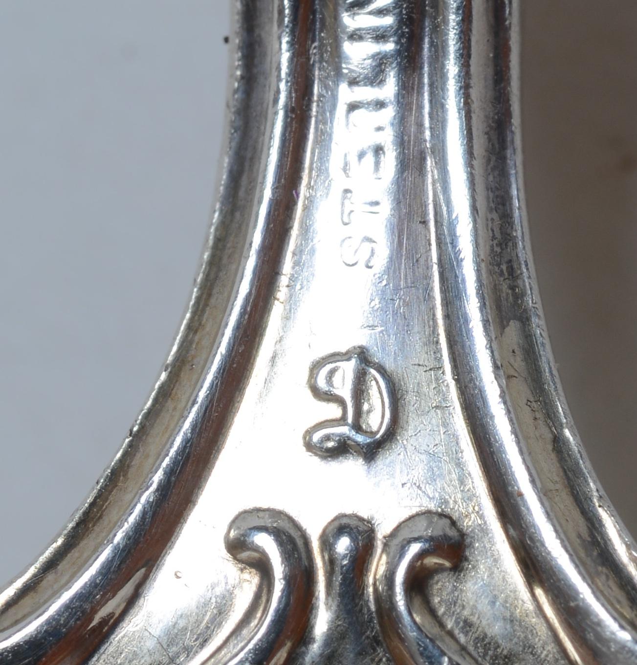 Wm. B. Durgin Co. Regent Pattern Sterling Silver Cold Meat Serving Fork For Sale 3