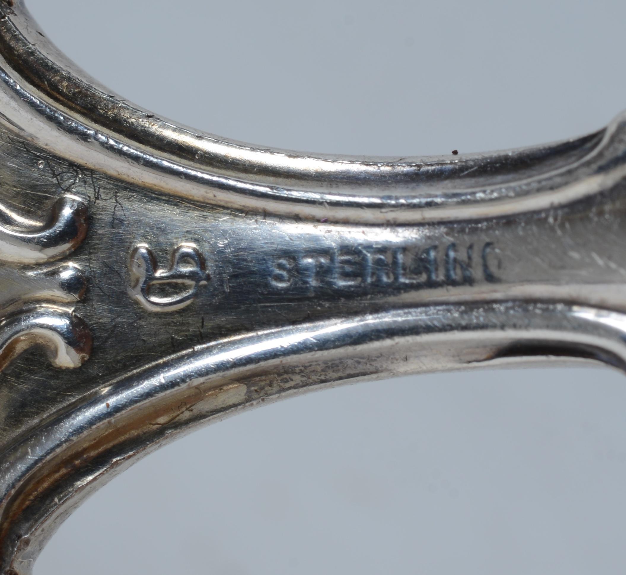 Wm. B. Durgin Co. Regent Pattern Sterling Silver Cold Meat Serving Fork For Sale 4