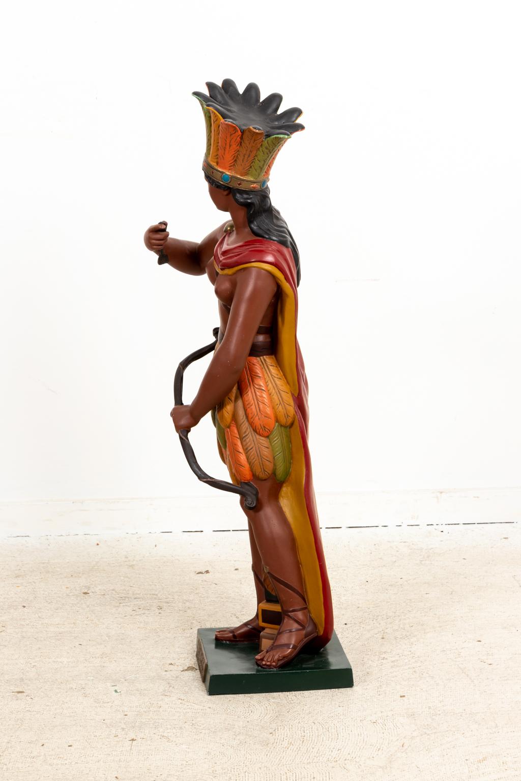 19th Century WM Demuth and Company Cigar Store Native American For Sale
