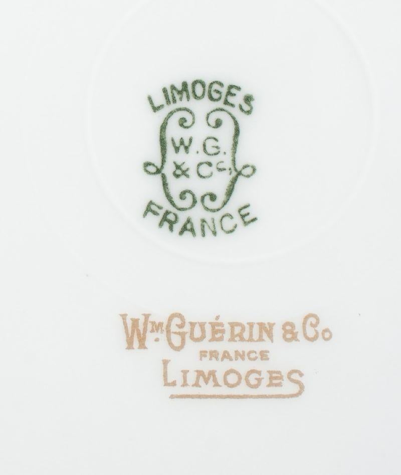 Assiettes de présentation en porcelaine dorée Wm Guerin & Co de Limoges, 12 en vente 2