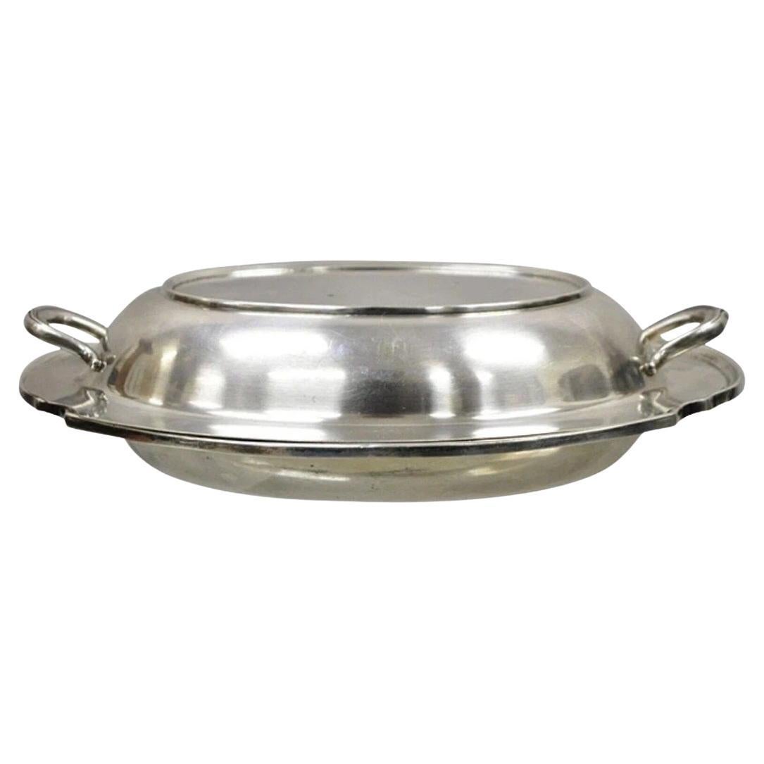 WM Rogers 2272 Washington Silver Plated Victorian Lidded Vegetable Serving Dish