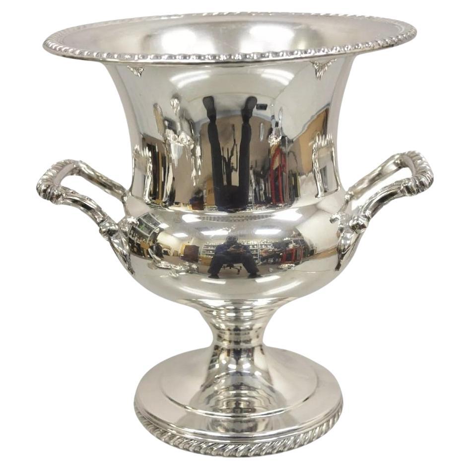 WM Rogers Copa Trofeo con Dos Asas Plateada Enfriador de Champán Hielo Bucet