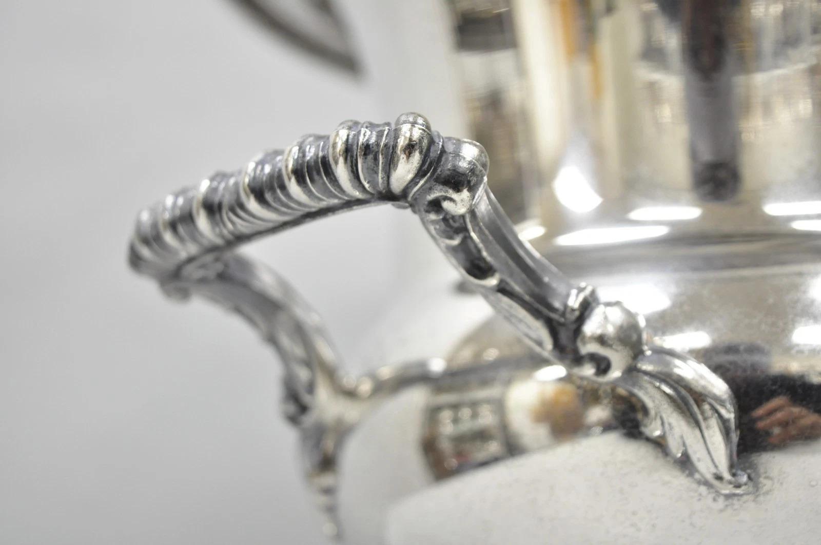 WM Rogers & Son 2051 Frühling Blume versilbert Trophäe Tasse Champagner Kühler im Angebot 5