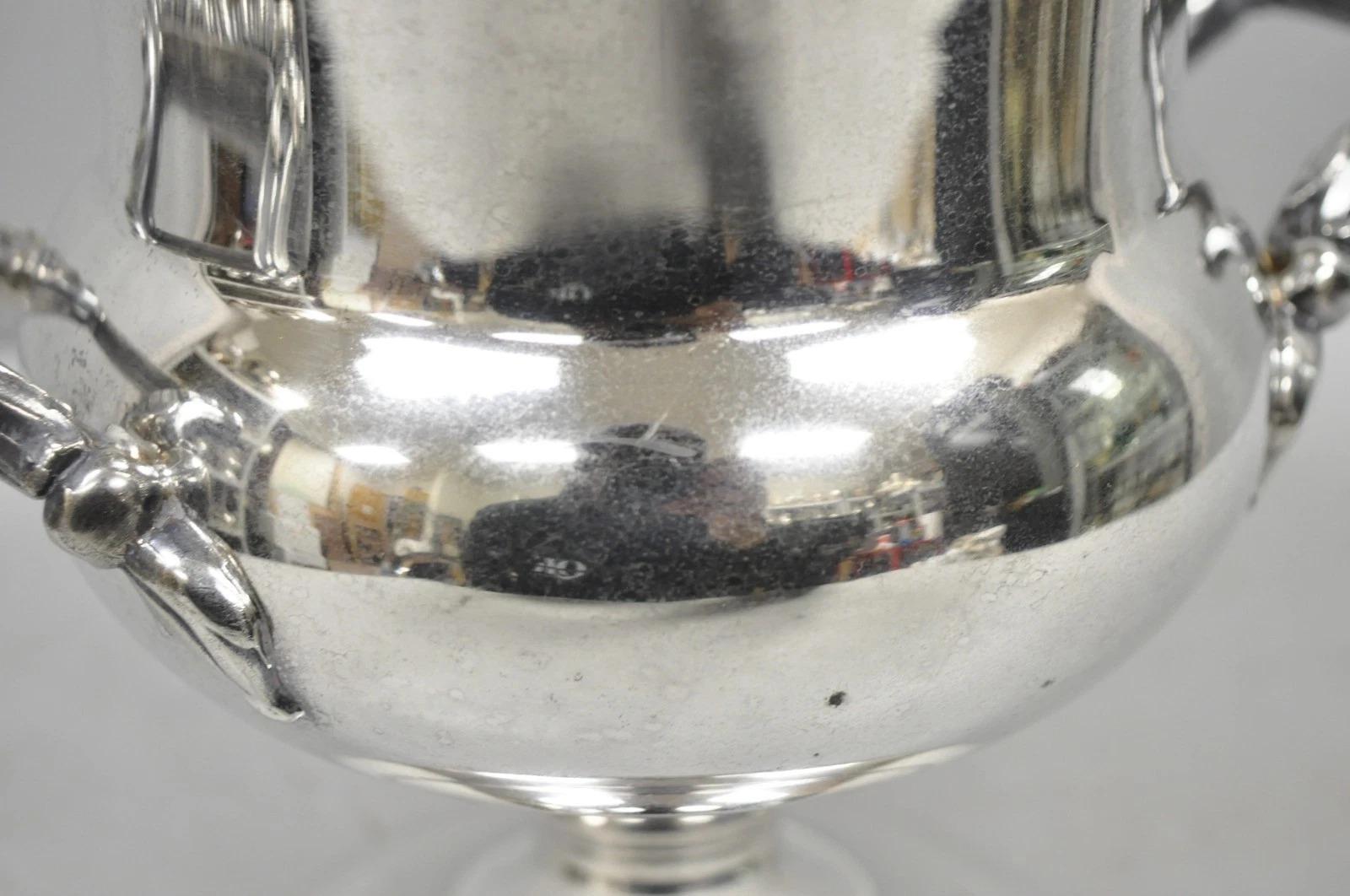 WM Rogers & Son 2051 Frühling Blume versilbert Trophäe Tasse Champagner Kühler im Angebot 6