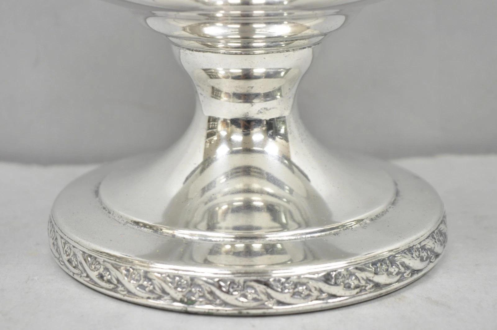 WM Rogers & Son 2051 Frühling Blume versilbert Trophäe Tasse Champagner Kühler im Angebot 1