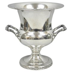 WM Rogers & Son 2051 Coppa per trofei placcata in argento con fiori di primavera Refrigeratore di champagne